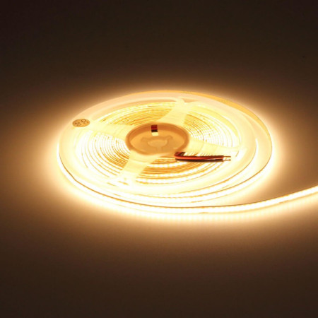 LED juosta, 10W/m, 1000Lm/m, 24V, šilta balta šviesa