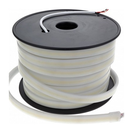 LED juosta, 6W/m, 500Lm/m, 48V, pieno spalvos dangtelis, neutrali balta šviesa