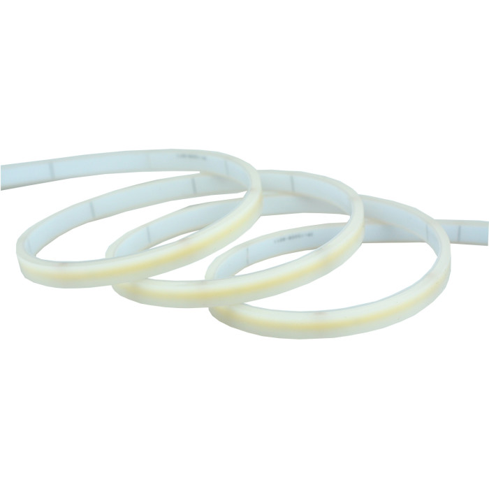 LED juosta, 6W/m, 500Lm/m, 48V, pieno spalvos dangtelis, šilta balta šviesa