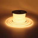 LED juosta, 6W/m, 500Lm/m, 48V, pieno spalvos dangtelis, šilta balta šviesa