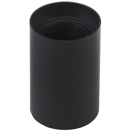 LED taškinis šviestuvas, 10W, apvalus, plastikinis, juodas