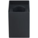 LED taškinis šviestuvas, 10W, kvadratinis, plastikinis, juodas