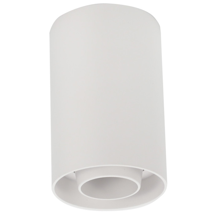 LED taškinis šviestuvas, apvalus, plastikinis, baltas