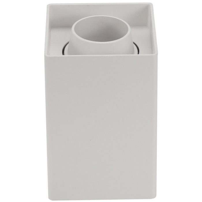 LED taškinis šviestuvas, kvadratinis, plastikinis, baltas