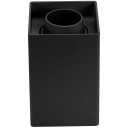 LED taškinis šviestuvas, kvadratinis, plastikinis, juodas