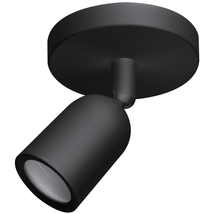 LED taškinis šviestuvas, plastikinis, juodas