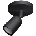 LED taškinis šviestuvas, plastikinis, juodas