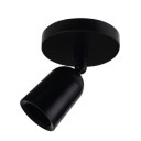 LED taškinis šviestuvas, plastikinis, juodas