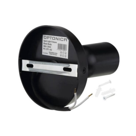 LED taškinis šviestuvas, plastikinis, juodas