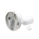 LED taškinis šviestuvas, plastikinis, 2xGU10, baltas